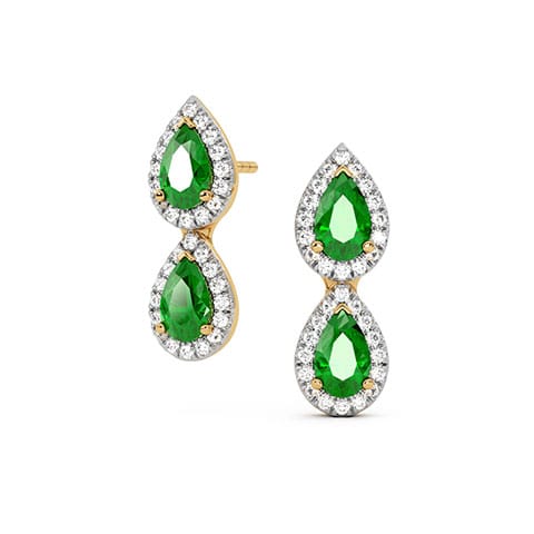 Bridging Moments Gemstone Stud Earrings