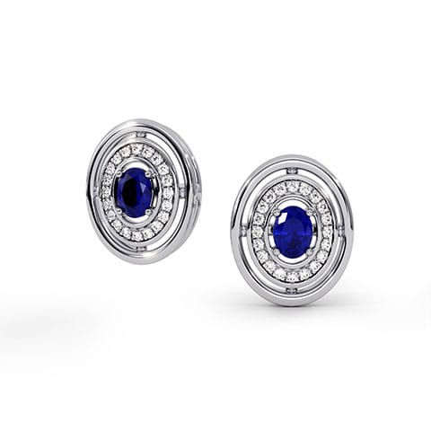 Minimalist Moonbeam Gemstone Stud Earrings Minimalist Moonbeam Gemstone Stud Earrings