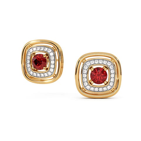 Eternal Flame Gemstone Stud Earrings Eternal Flame Gemstone Stud Earrings