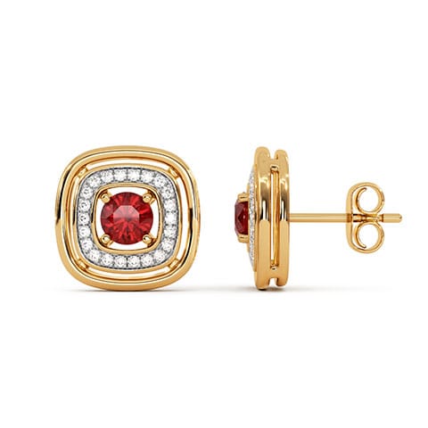 Eternal Flame Gemstone Stud Earrings Eternal Flame Gemstone Stud Earrings