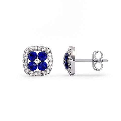 Sapphire Quartet's Glow Gemstone Stud Earrings Sapphire Quartet's Glow Gemstone Stud Earrings