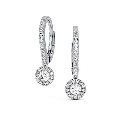Sky Circle Diamond Hoop Earrings Sky Circle Diamond Hoop Earrings