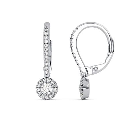 Sky Circle Diamond Hoop Earrings Sky Circle Diamond Hoop Earrings