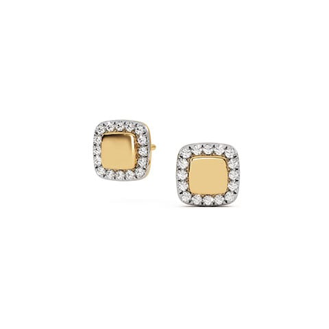 Desert Sands Halo Diamond Stud Earrings Desert Sands Halo Diamond Stud Earrings