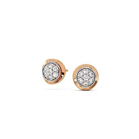 Rose Petal Diamond Stud Earrings Rose Petal Diamond Stud Earrings