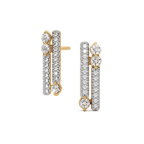 Intertwined Pave Diamond Stud Earrings Intertwined Pave Diamond Stud Earrings