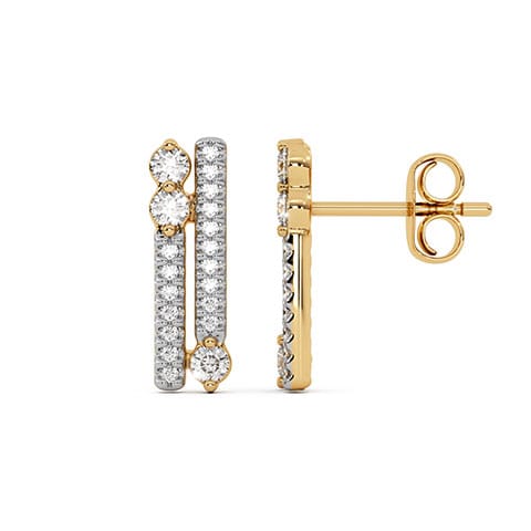 Intertwined Pave Diamond Stud Earrings Intertwined Pave Diamond Stud Earrings