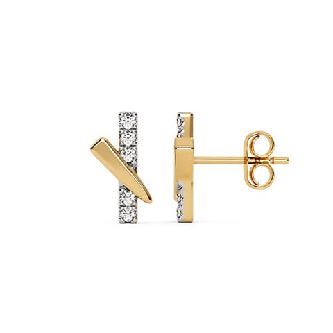 Golden Branch Sparkle Diamond Stud Earrings Golden Branch Sparkle Diamond Stud Earrings