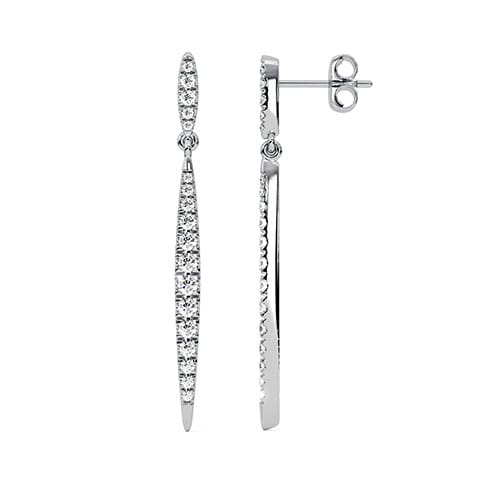 Sleek Architectural Diamond Stud Earrings Sleek Architectural Diamond Stud Earrings