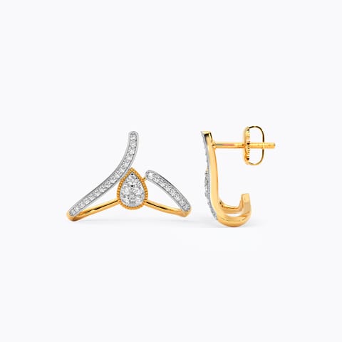 Pear Diamond Ear Cuffs Pear Diamond Ear Cuffs