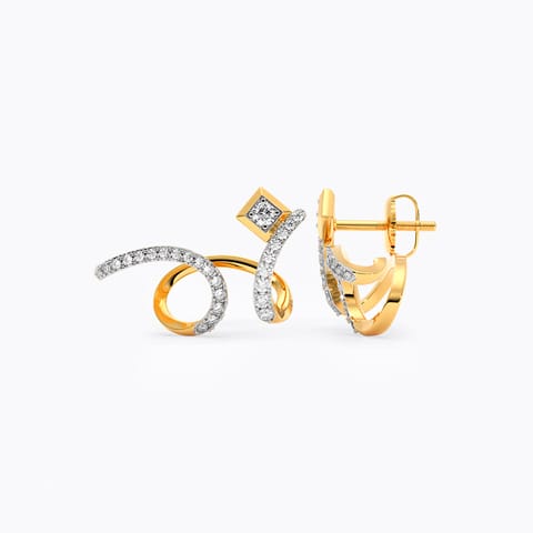 Twirling Diamond Ear Cuffs Twirling Diamond Ear Cuffs