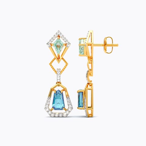 Azure Gemstone Drop Earrings Azure Gemstone Drop Earrings