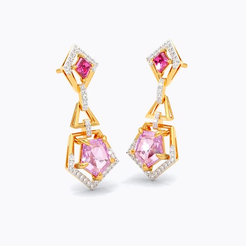 Cerise Gemstone Drop Earrings Cerise Gemstone Drop Earrings