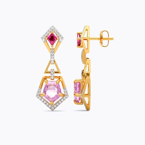 Cerise Gemstone Drop Earrings Cerise Gemstone Drop Earrings
