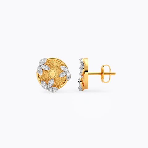 Glaze Texture Diamond Stud Earrings Glaze Texture Diamond Stud Earrings