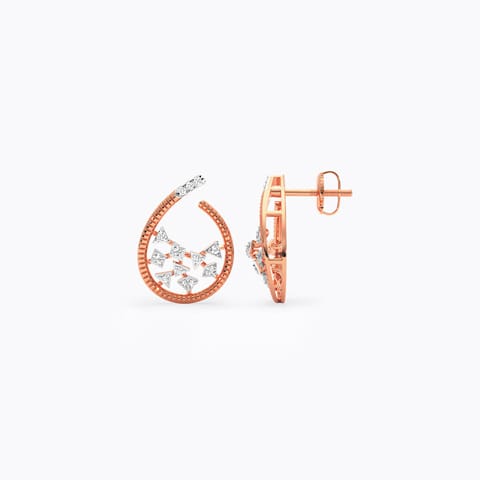 Teardrop Spark Diamond Stud Earrings Teardrop Spark Diamond Stud Earrings