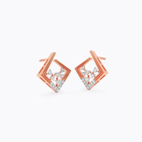 Kite Mosaic Diamond Stud Earrings