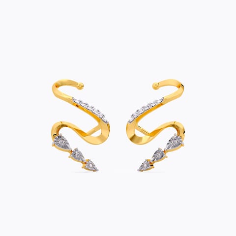 Magical Curve Diamomd Ear Cuffs Magical Curve Diamomd Ear Cuffs