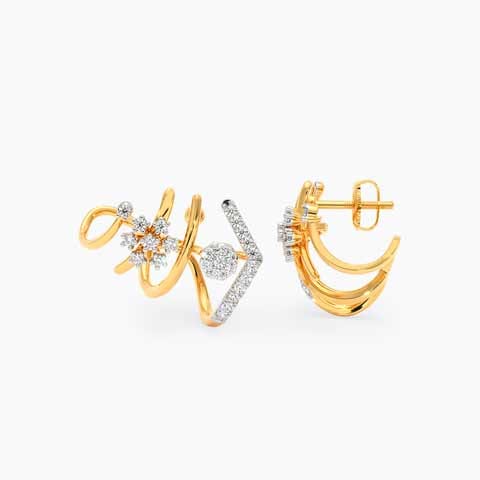 Glitz & Glam Diamond Hoop Earrings Glitz & Glam Diamond Hoop Earrings