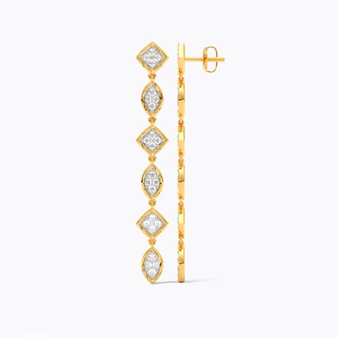 Swaying Shine Diamond Drop Earrings Swaying Shine Diamond Drop Earrings