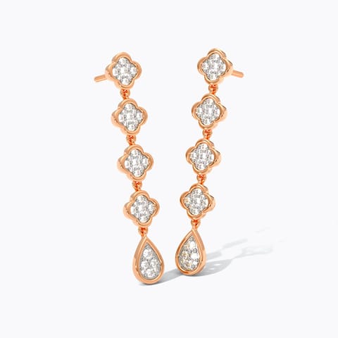 Clover Line Diamond Drop Earrings Clover Line Diamond Drop Earrings