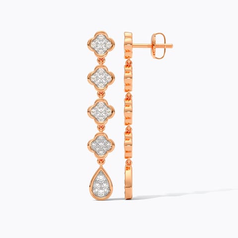 Clover Line Diamond Drop Earrings Clover Line Diamond Drop Earrings
