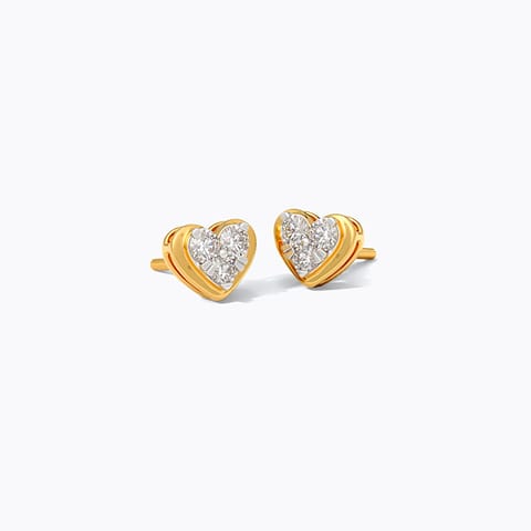 Lil Hearts Diamond Stud Earrings Lil Hearts Diamond Stud Earrings