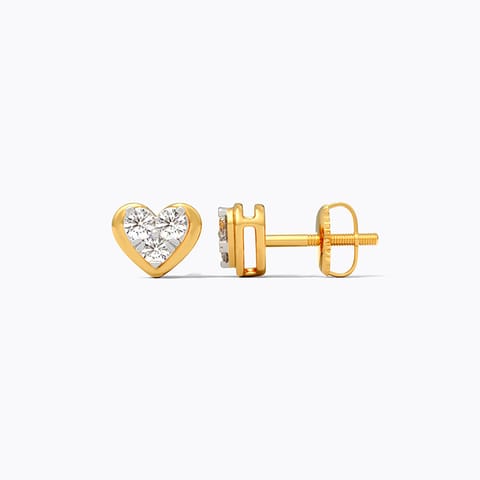 Lil Hearts Diamond Stud Earrings Lil Hearts Diamond Stud Earrings