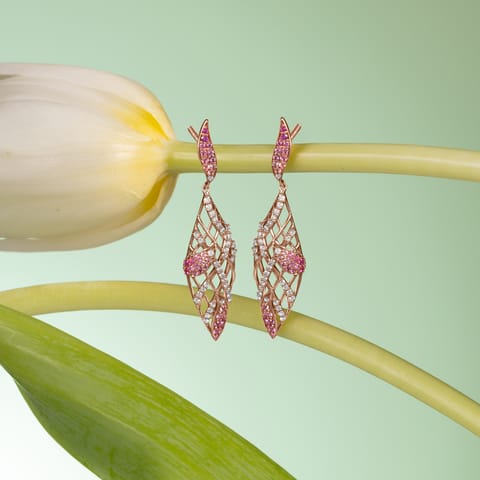 Blush Eclat Gemstone Drop Earrings Blush Eclat Gemstone Drop Earrings