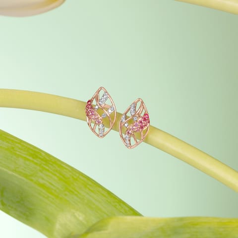 Lattice Rosea Gemstone Stud Earrings Lattice Rosea Gemstone Stud Earrings