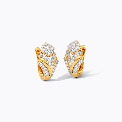 Chevron Sparkle Diamond Hoop Earrings Chevron Sparkle Diamond Hoop Earrings