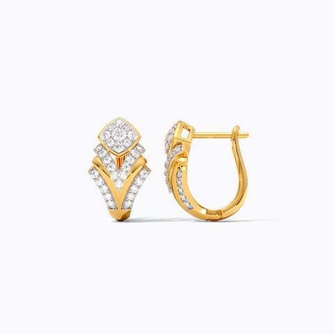 Chevron Sparkle Diamond Hoop Earrings Chevron Sparkle Diamond Hoop Earrings