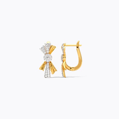 Cross Glint Diamond Hoop Earrings Cross Glint Diamond Hoop Earrings