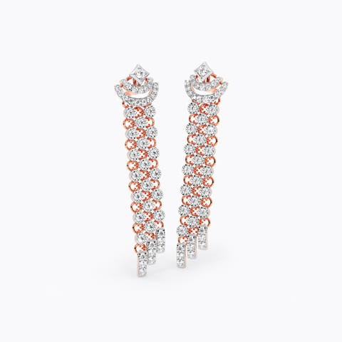 Sparkling Veil Diamond Drop Earrings Sparkling Veil Diamond Drop Earrings