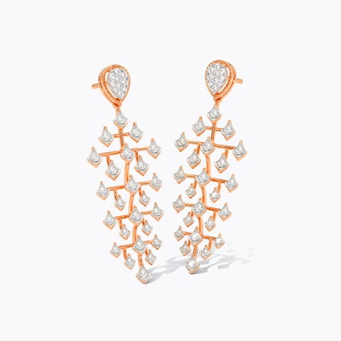 Tribal Moss Diamond Drop Earrings Tribal Moss Diamond Drop Earrings