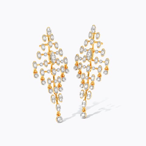 Gleaming Grid Diamond Drop Earrings Gleaming Grid Diamond Drop Earrings