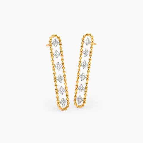 Cosmic Beads Diamond Drop Earrings Cosmic Beads Diamond Drop Earrings