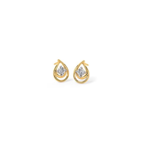 Dual Pear Diamond Stud Earrings