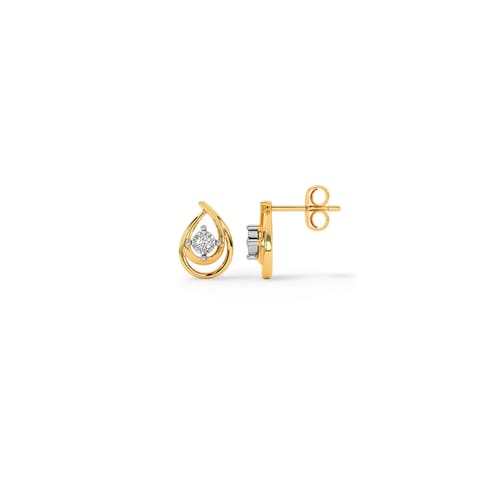 Dual Pear Diamond Stud Earrings