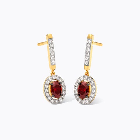 Ruby To Radiant Flip Gemstone Drop Earrings
