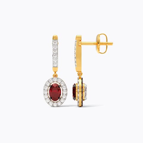 Ruby To Radiant Flip Gemstone Drop Earrings