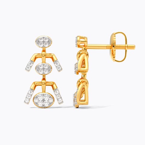 Enigmatic Diamond Drop Earrings Enigmatic Diamond Drop Earrings