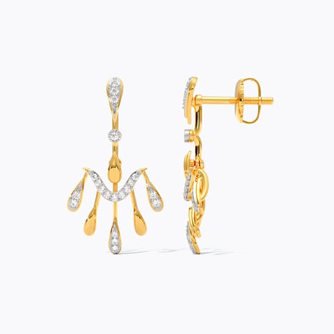 Cascading Elegance Diamond Drop Earrings Cascading Elegance Diamond Drop Earrings