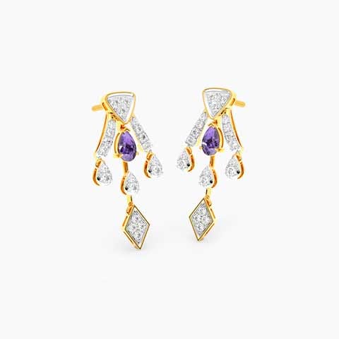 Azure Trails Gemstone Drop Earrings