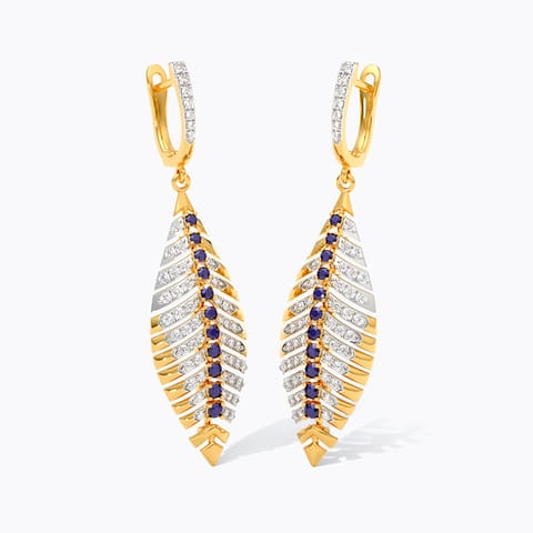 Shining Plume Gemstone Drop Earrings Shining Plume Gemstone Drop Earrings