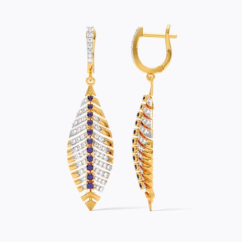 Shining Plume Gemstone Drop Earrings Shining Plume Gemstone Drop Earrings