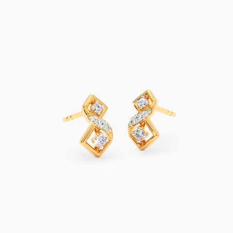 Tiny Halo 9KT Diamond Stud Earrings Tiny Halo 9KT Diamond Stud Earrings