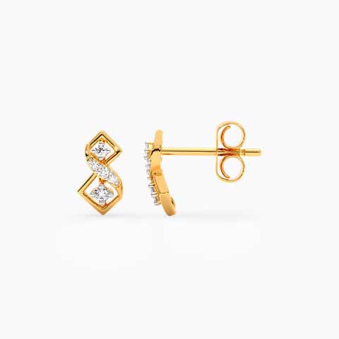 Tiny Halo 9KT Diamond Stud Earrings Tiny Halo 9KT Diamond Stud Earrings
