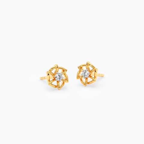 Mini Blossom 9KT Diamond Stud Earrings Mini Blossom 9KT Diamond Stud Earrings