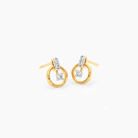 Gleam Dots 9KT Diamond Stud Earrings Gleam Dots 9KT Diamond Stud Earrings